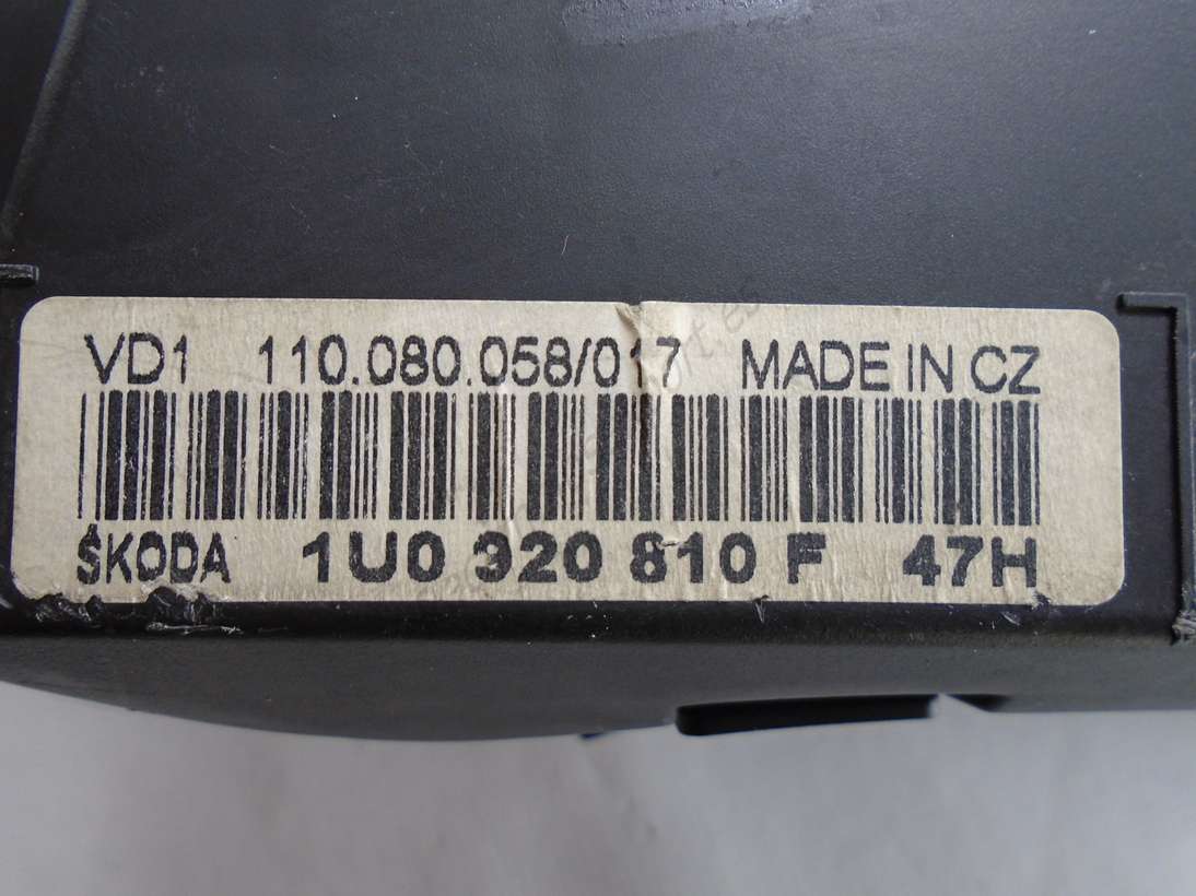 Cuadro de instrumentos Skoda Octavia 1U0920810F 1U0920810F47H VDO 110080058017 110. 080. 058017 - foto 2