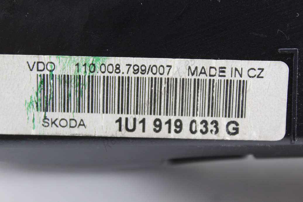 Cuadro de instrumentos Skoda Octavia 1U1919033G 1U1 919 033 G VDO 110008799007 110.008.799007 88311243 88 311 243 - foto 3