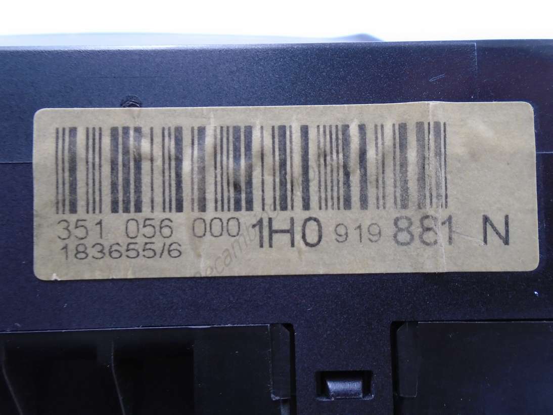 Cuadro de instrumentos VW Volkswagen Golf 1H0919881N 1H0 919 881 N 351056000 351 056 000 - foto 2