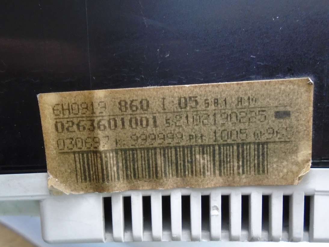 Cuadro de instrumentos VW Volkswagen Polo Lupo Seat Arosa 6H0919860 6H0 919860 0263601001 - foto 2