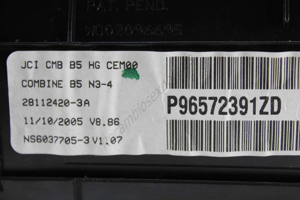 Cuadro instrumentos Citroen C4 P96572391ZD 281124203A 281124203-A 281123579 28112357-9 W002096695 - foto 3