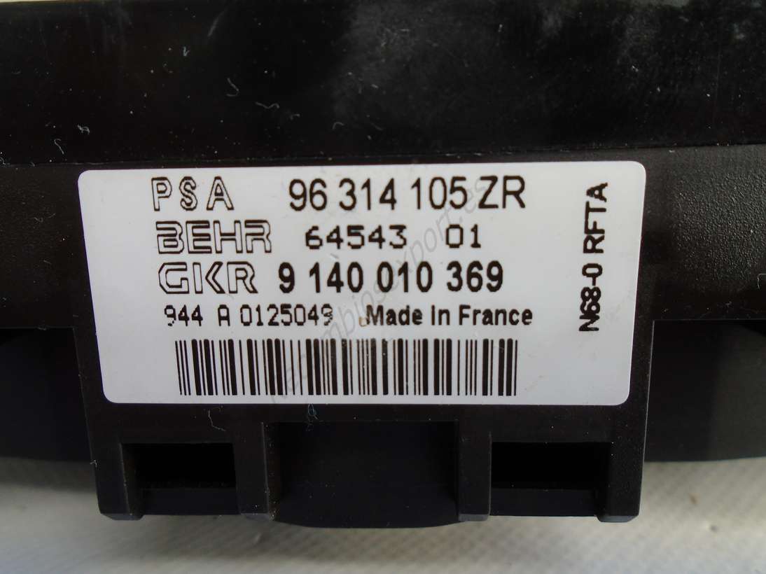 Mando calefaccion aire acondicionado Citroen xsara picasso 96314105ZR 96314105 ZR 9140010369 9 140 010 369 - foto 2