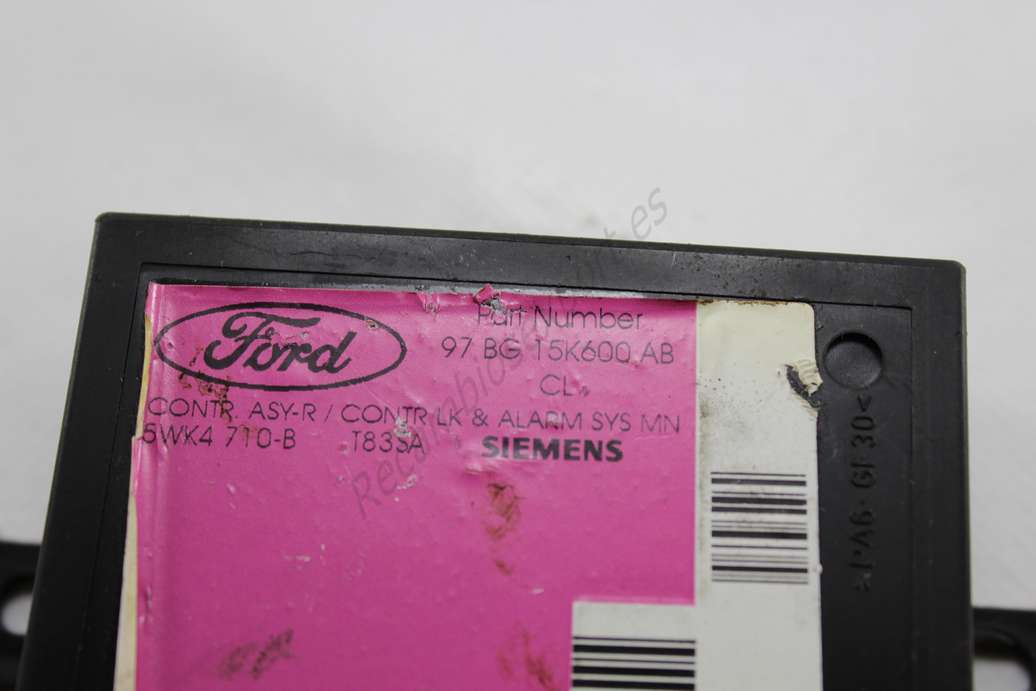 Dispositivo de control sistema de alarma Ford Mondeo BAP 97BG15K600AB 97 BG 15K600 AB SIEMENS 5WK4710B - foto 2