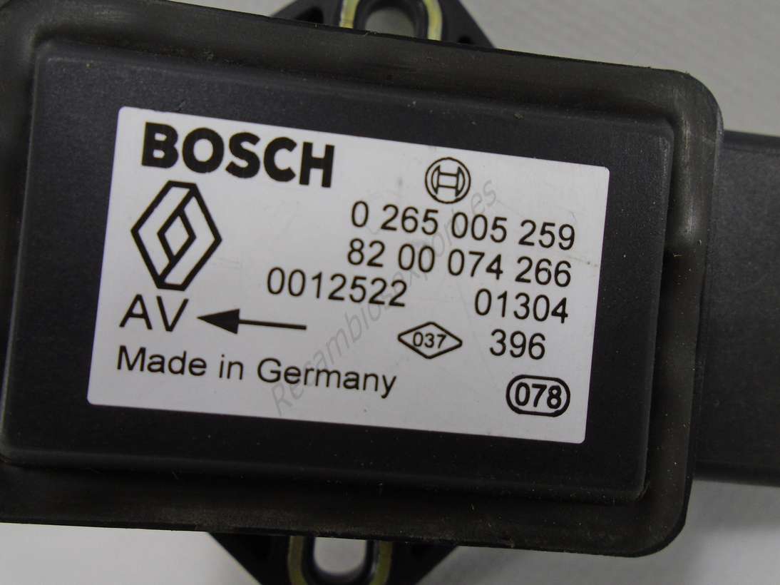 ESP sensor Guiñada Renault Grand Scenic II 0265005259 0 265 005 259 Bosch 8200074266 82 00 074 266 - foto 2