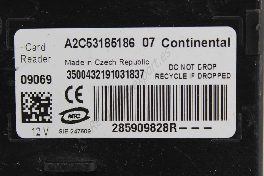 Conmutador de arranque Renault Megane Scenic A2C53185186 A2c5318518607 A2c53185186 07 285909828R - foto 2