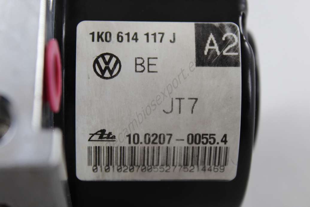 Abs vw audi seat skoda 1k0614117j 1k0 614 117 j 1k0907379p 1k0 907 379 p ate 10020700554 10.0207-0055.4 10097003153 10.0970-0315.3 00009496e5 - foto 3