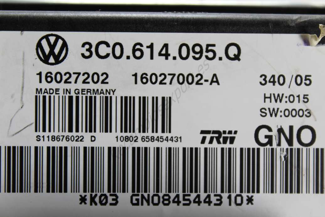 ABS VW Passat 3C0614095Q 3C0.614.095.Q 16027202 16027002A 16027002-A TRW - foto 2