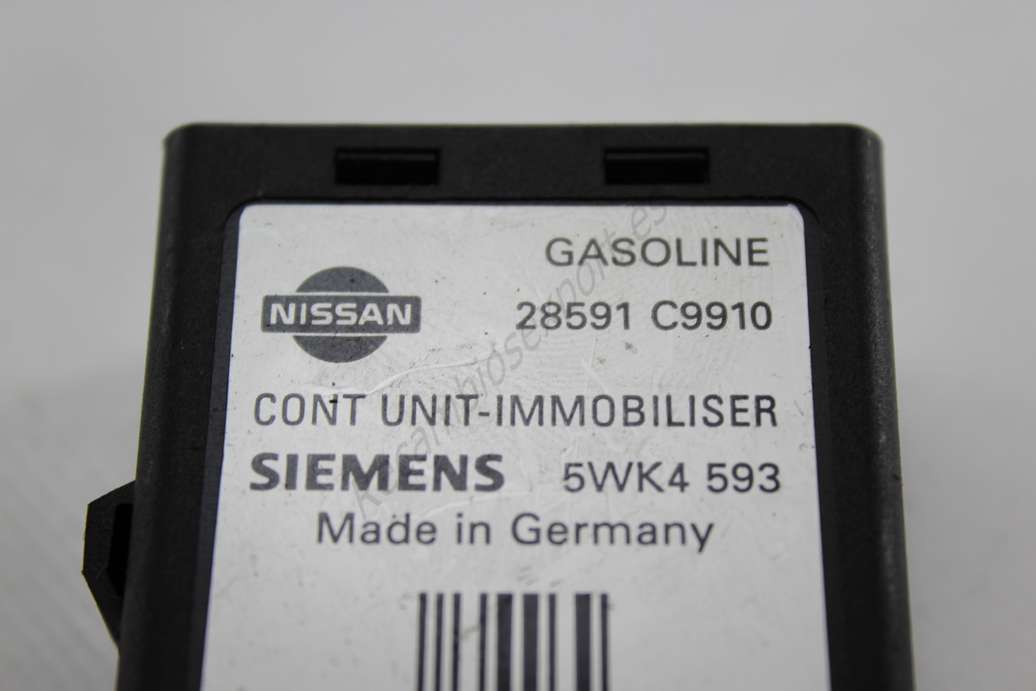 Control de la unidad de alarma inmovilizador Nissan Micra 28591C9910 28591 C9910 SIEMENS 5WK4593 5WK4 593 - foto 2