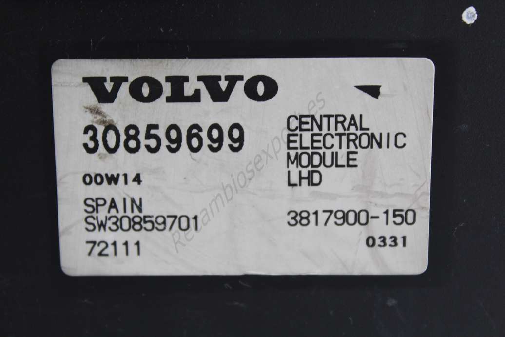 Centralita Central Electronic Volvo S40 V40 30859699 3817900150 3817900-150 - foto 2