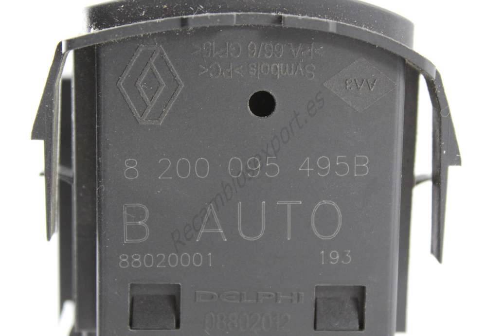 Interruptor de nivelación de faros Renault Clio Megane  8200095495B 8 200 095 495 B - foto 2