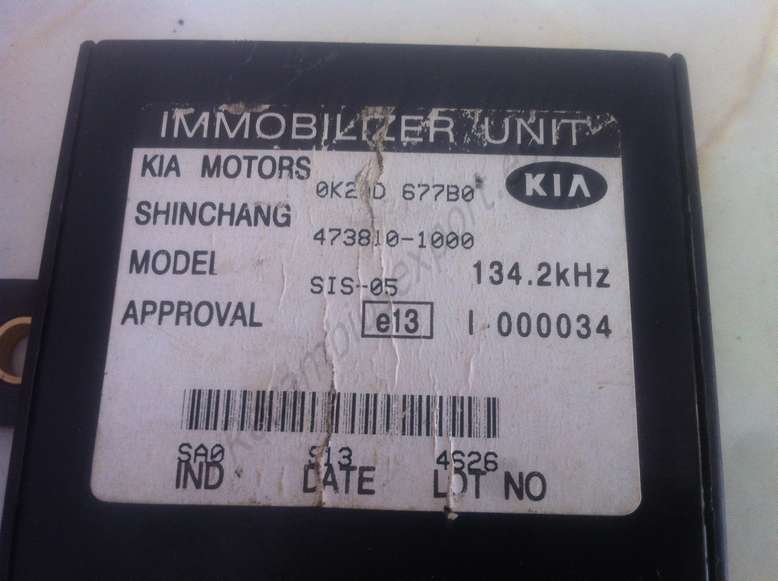Kit Centralita Kia Sportage Centralita 0K04R18881E 0 K04R 18 881E 4079132230 407913-2230 Modulo Inmovilizador Lector de LLaves 0K2AD677B0 0K2AD 677B0 4738101000 473810-1000 - foto 2