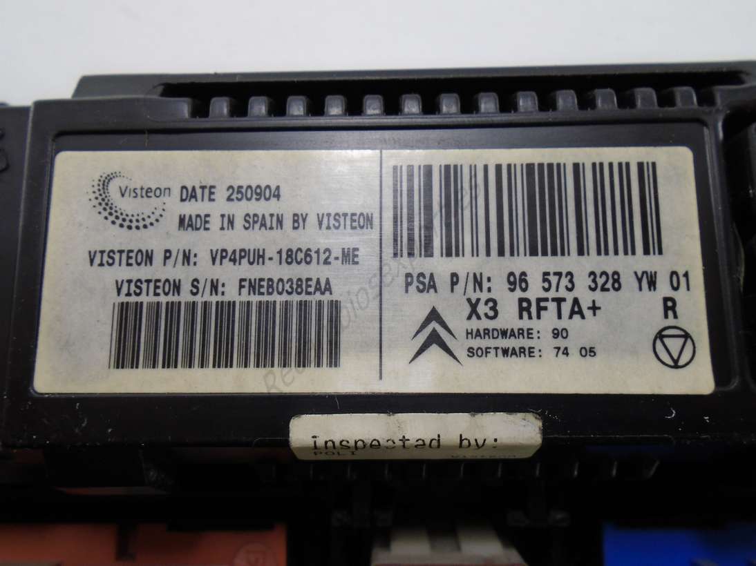 Mando clima Citroen C5 PSA 96573328YW01 96 573 328 YW 01 96470291YW 96498318YW - foto 4