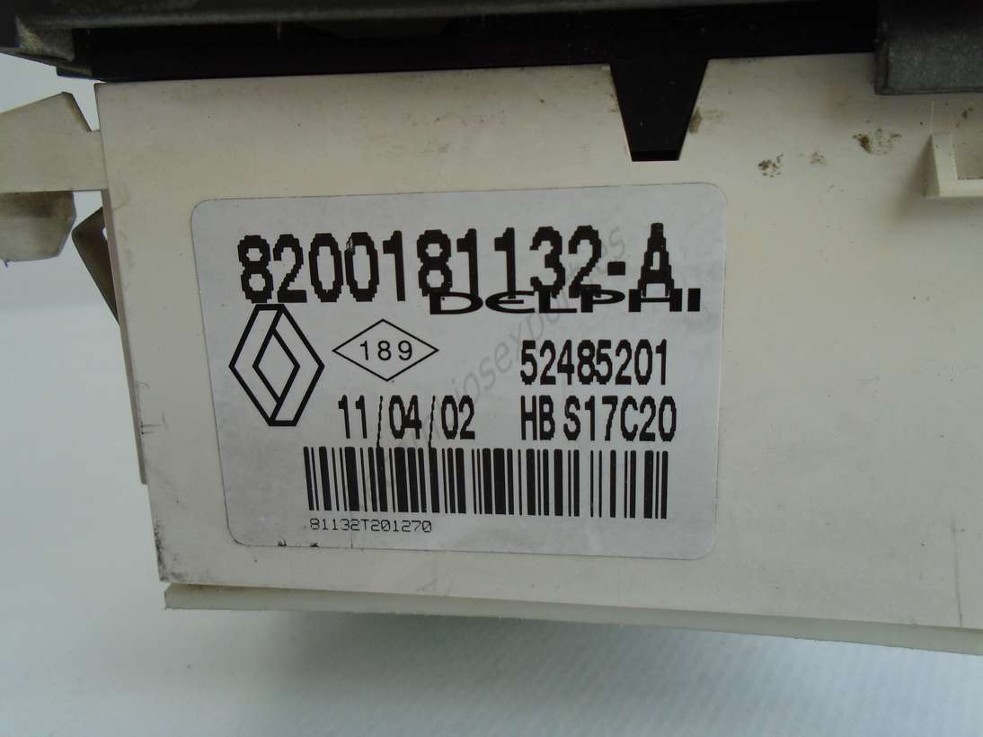 Mando de clima de aire acondicionado Renault Laguna 8200181132-A 8200181132A 52485201 - foto 2