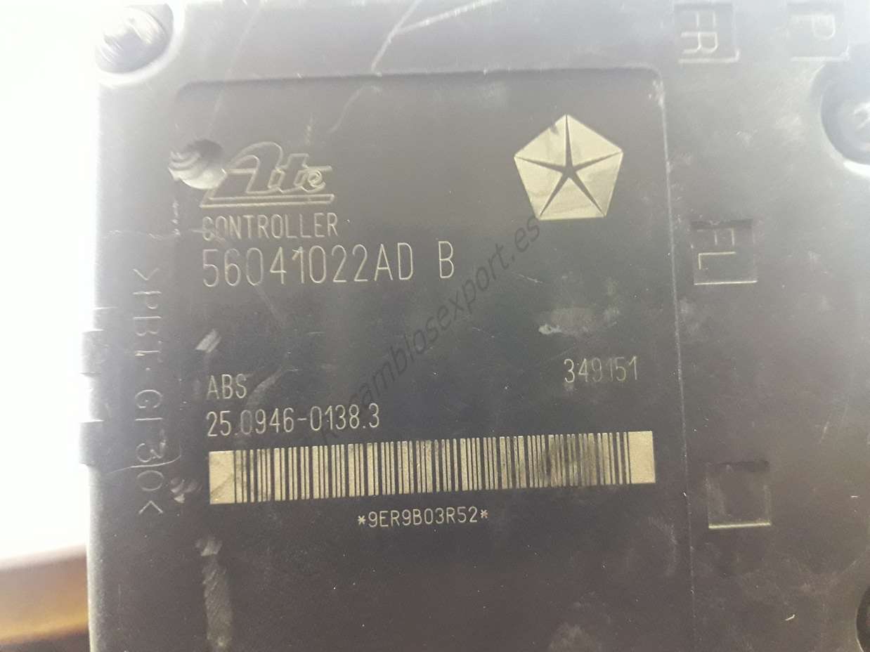 Modulo ABS Jeep Cherokee P52128205AE 56041022ADB 56041022AD B 25020402084 25020402053 10051181861 25094601383 - foto 2