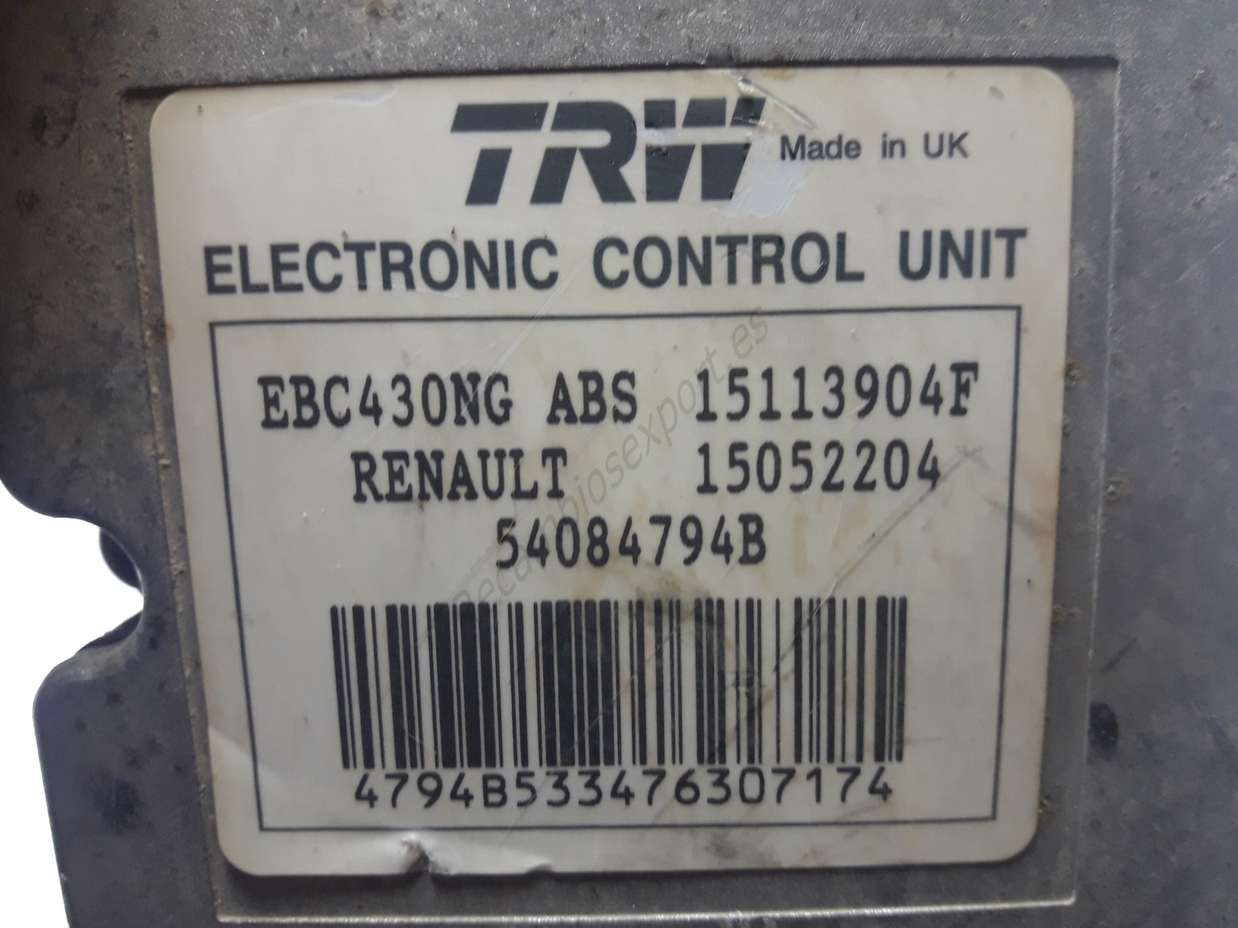 Modulo ABS Renault Opel Nissan 8200528357 15052204 15113904F 54084794B - foto 2