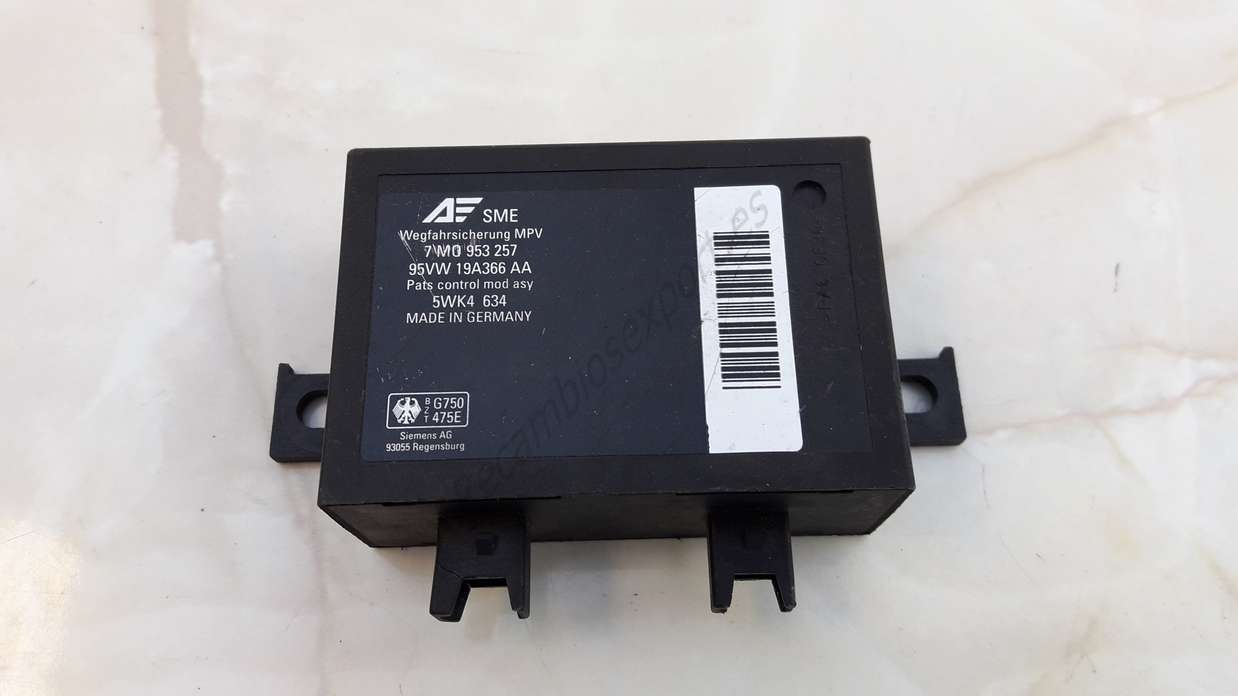 Modulo VW Sharan Ford Galaxy 7M0953257 95VW19A366AA 5WK4634 5WK4 634 - foto 1