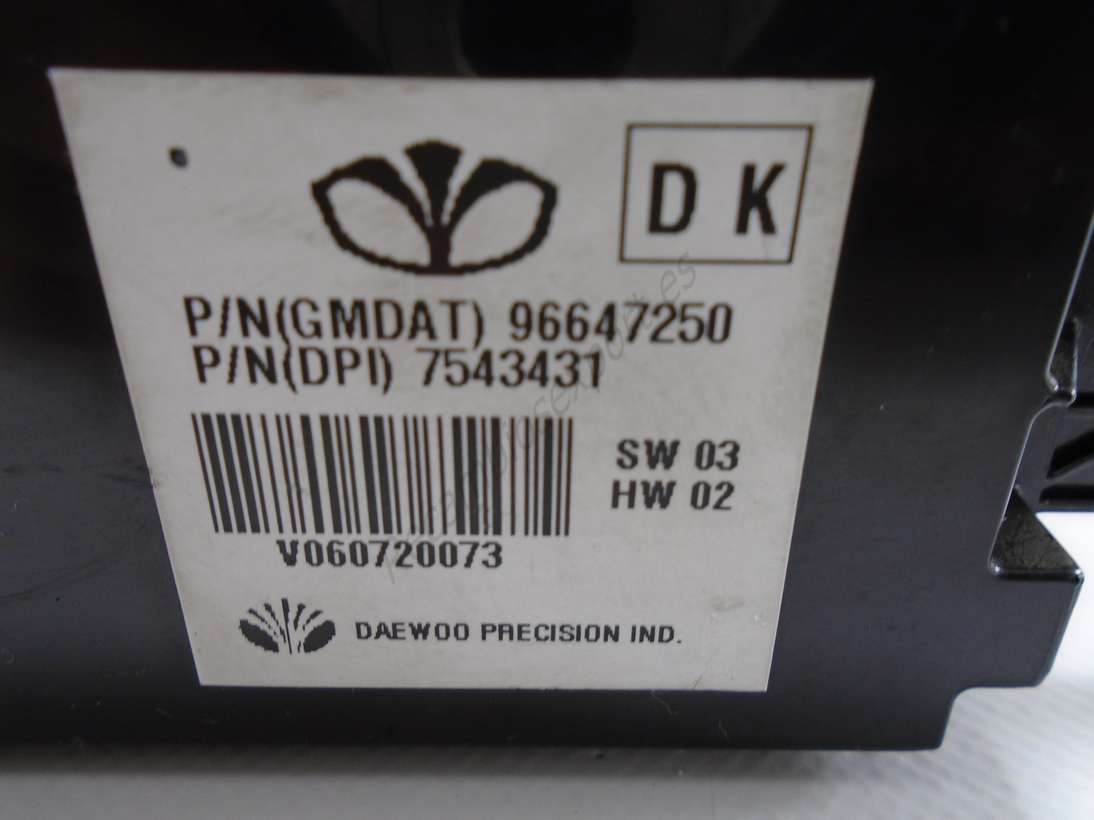 Panel DAEWOO Chevrolet 96647250 7543431 - foto 2