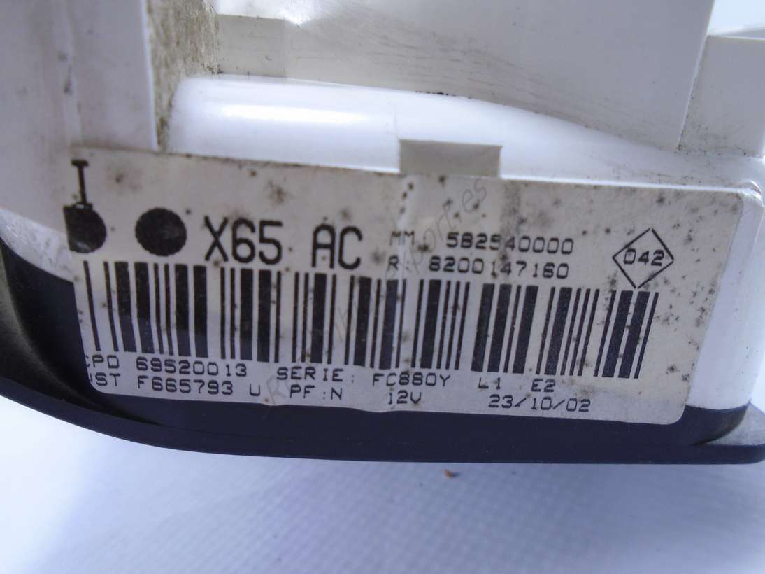 Panel clima Renault Clio X65 AC 582540000 8200147160 - foto 2