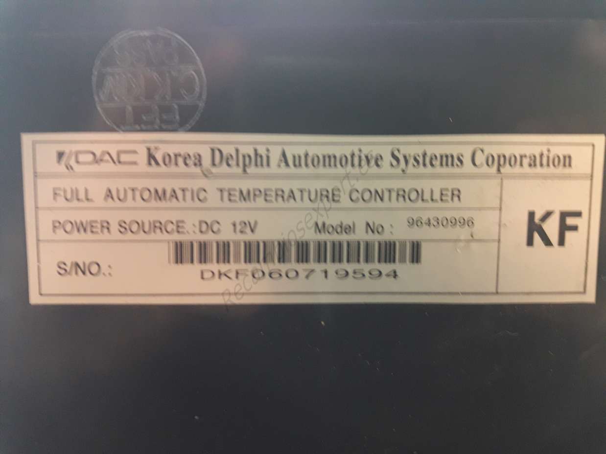 Panel de clima Chevrolet Daewoo Lacetti Nubira 96430996 KF - foto 2