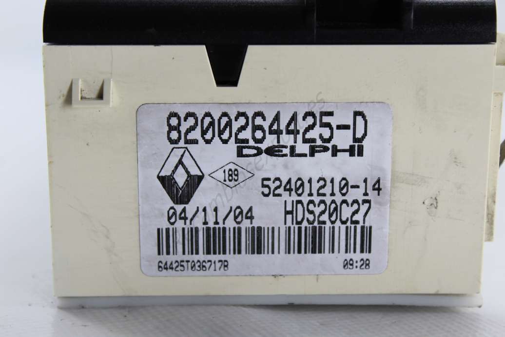 Panel de clima control Renault Laguna 8200264425D 8200264425-D DELPHI 5240121014 52401210-14 HDS20C27 - foto 2