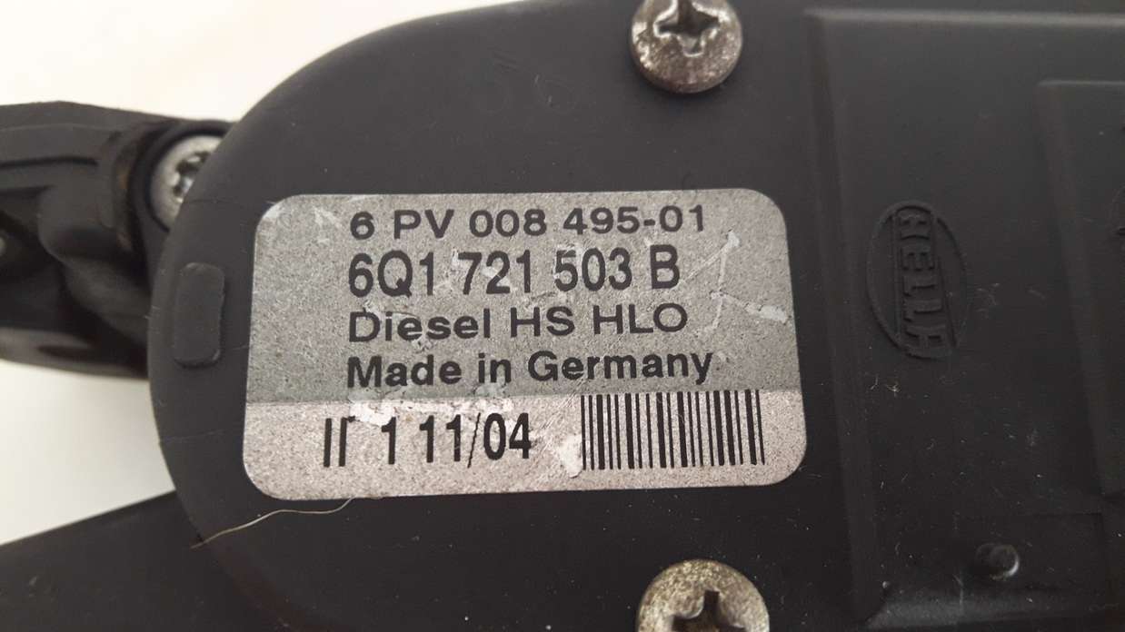 Pedal acelerador Potenciometro Grupo VAG VW Audi Seat Skoda 6Q1721503B 6Q1 721 503 B DIESEL - foto 2