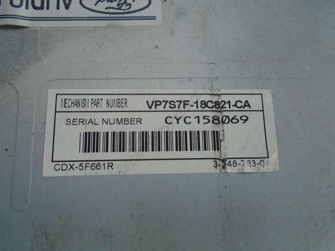 Radio Ford 5S7T18C815CC 5S7T 18C81 5CC M007288 CD132CD6 CD132 CD6 Sony - foto 3