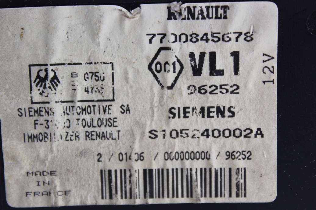 Rele Renault Clio 7700845678 Siemens S105240002A - foto 2