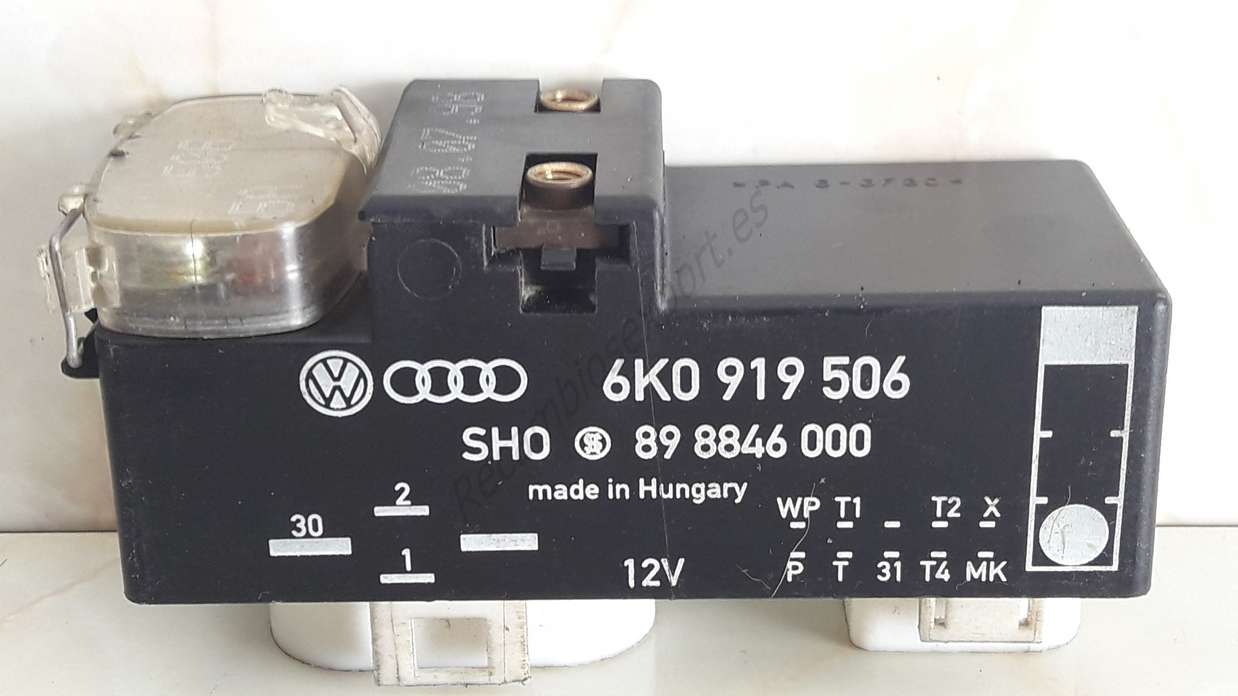 Rele de Ventilador Grupo VAG VW Audi Seat Skoda 6K0919506 6K0 919 506 SHO 898846000 89 8846 000 - foto 1