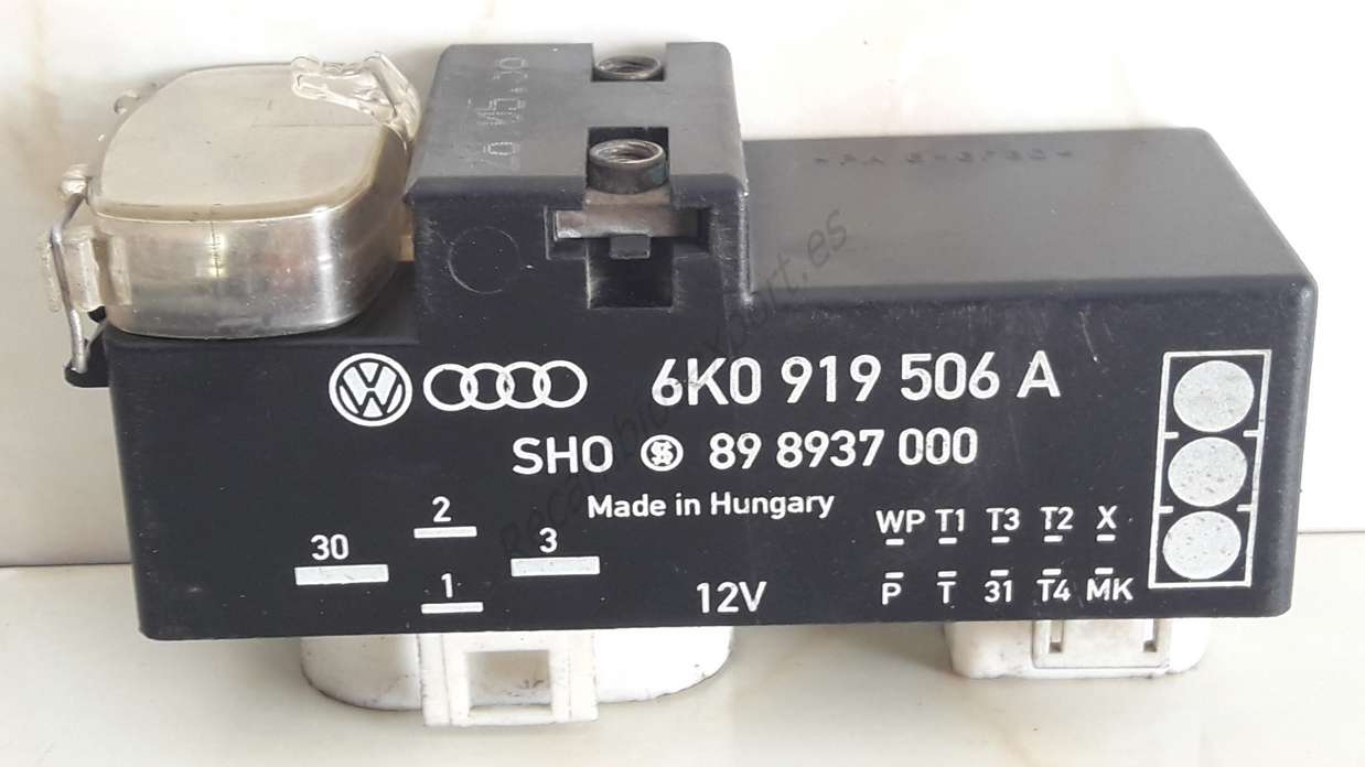 Rele de Ventilador Grupo VAG VW Audi Seat Skoda 6K0919506A 6K0 919 506 A SHO 898937000 89 8937 000 - foto 1