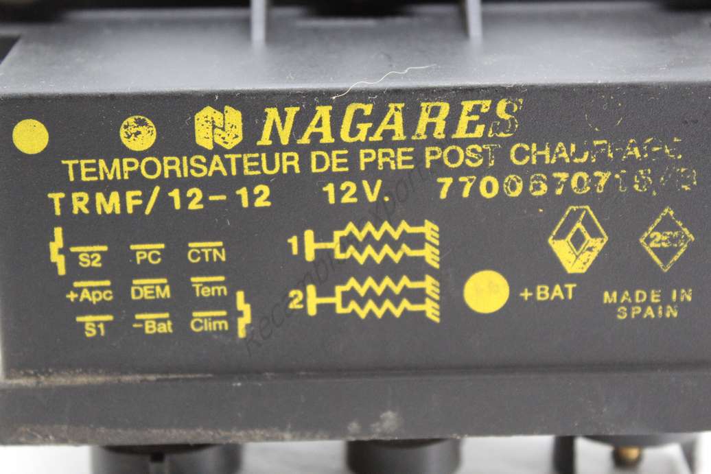 Rele de precalentamiento Renault Nagares 7700670715B 7700670715 7700670715B - foto 2