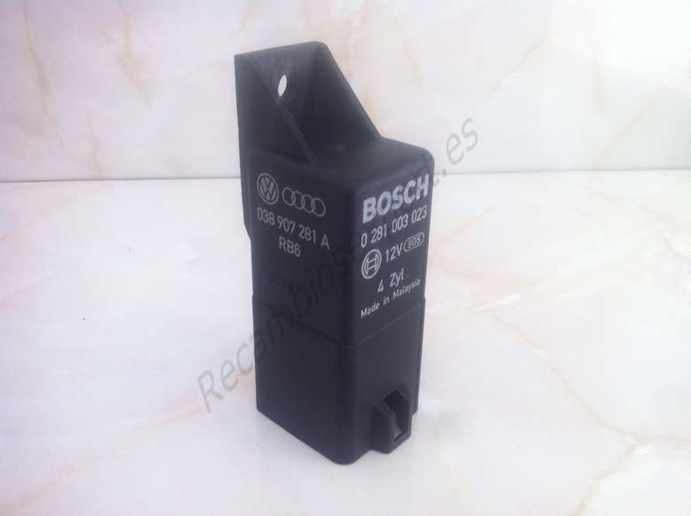 Rele de precalentamiento VW Audi Seat Skoda 038907281A 038 907 281 A BOSCH 0281003023 0 281 003 023 - foto 1