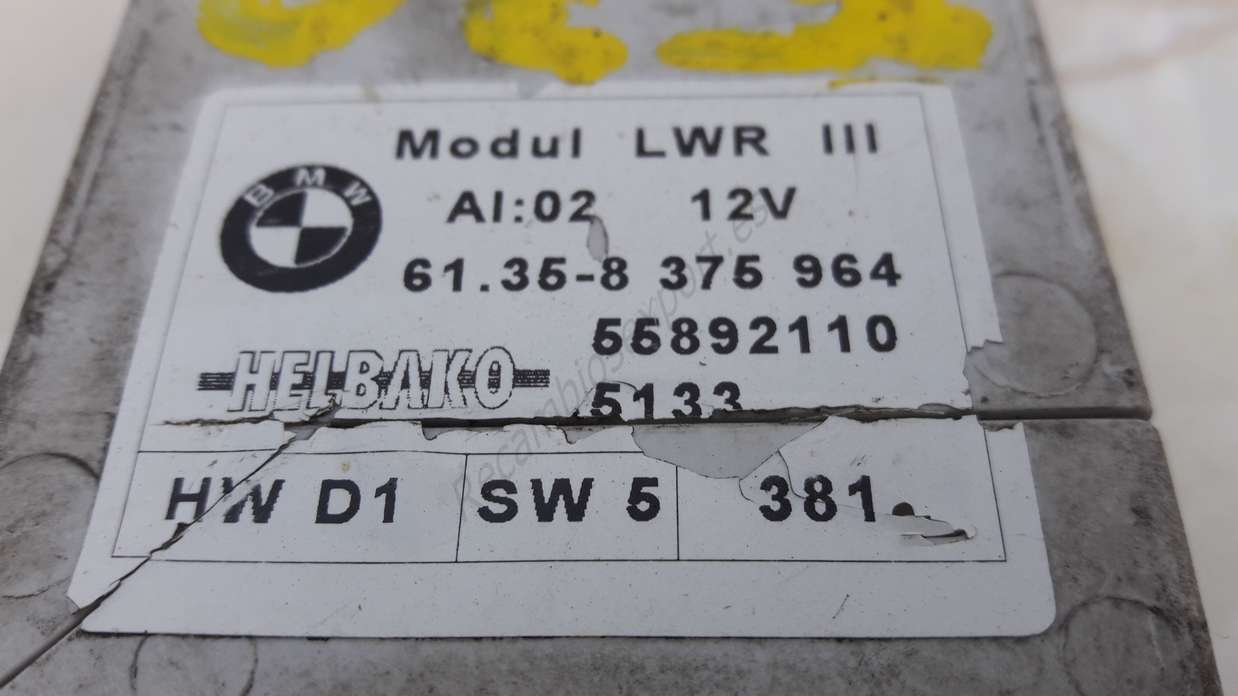 Rele sensor altura faros Bmw X5 E53 Bmw E39 61358375964 610350803750964 55892110 - foto 2