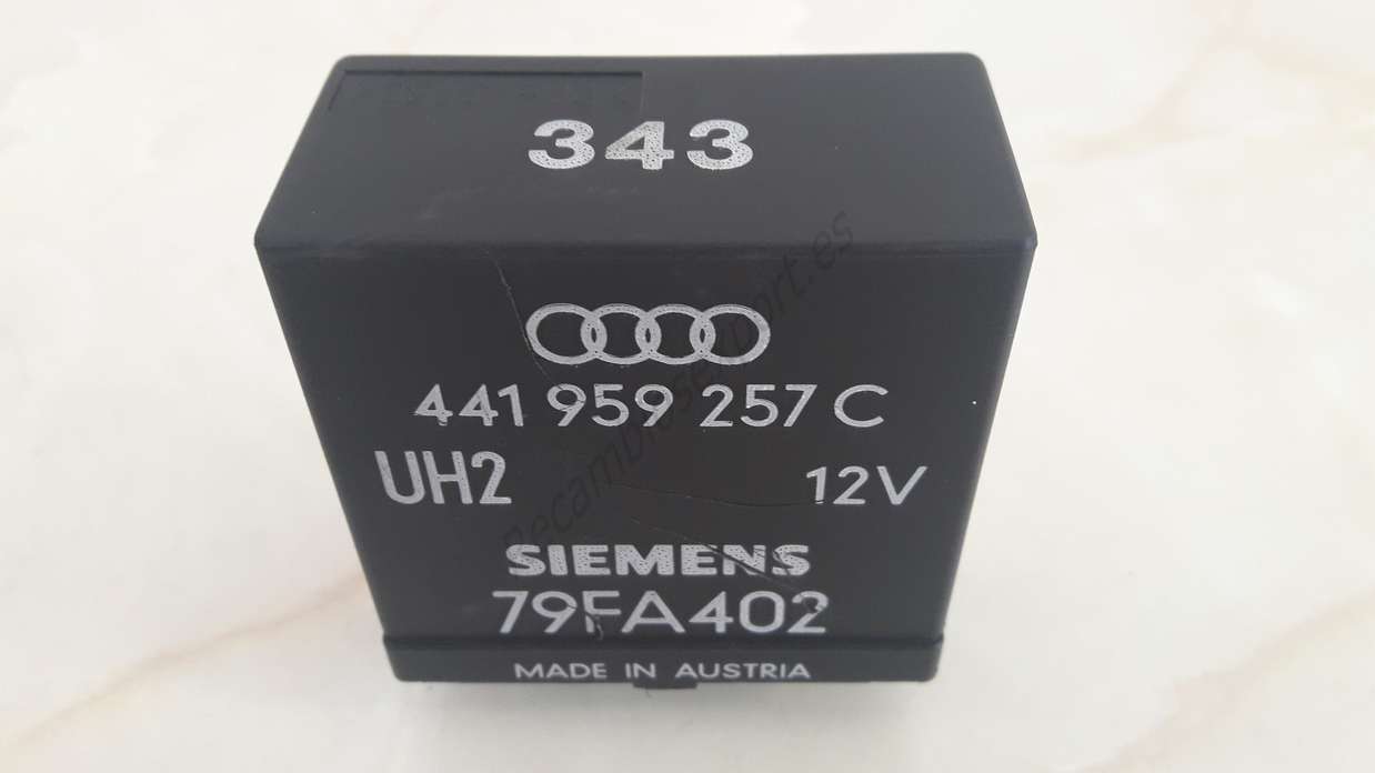 Relé de Elevalunas Audi 80 90 100 A6 343 441959257C 441 959 257 C SIEMENS 79FA402 - foto 1