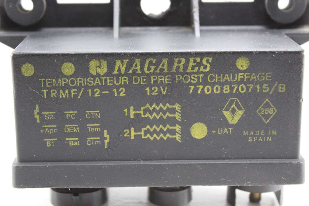 Relé de precalentamiento Renault Mégane Scénic NAGARES 7700870715B 7700870715B - foto 2