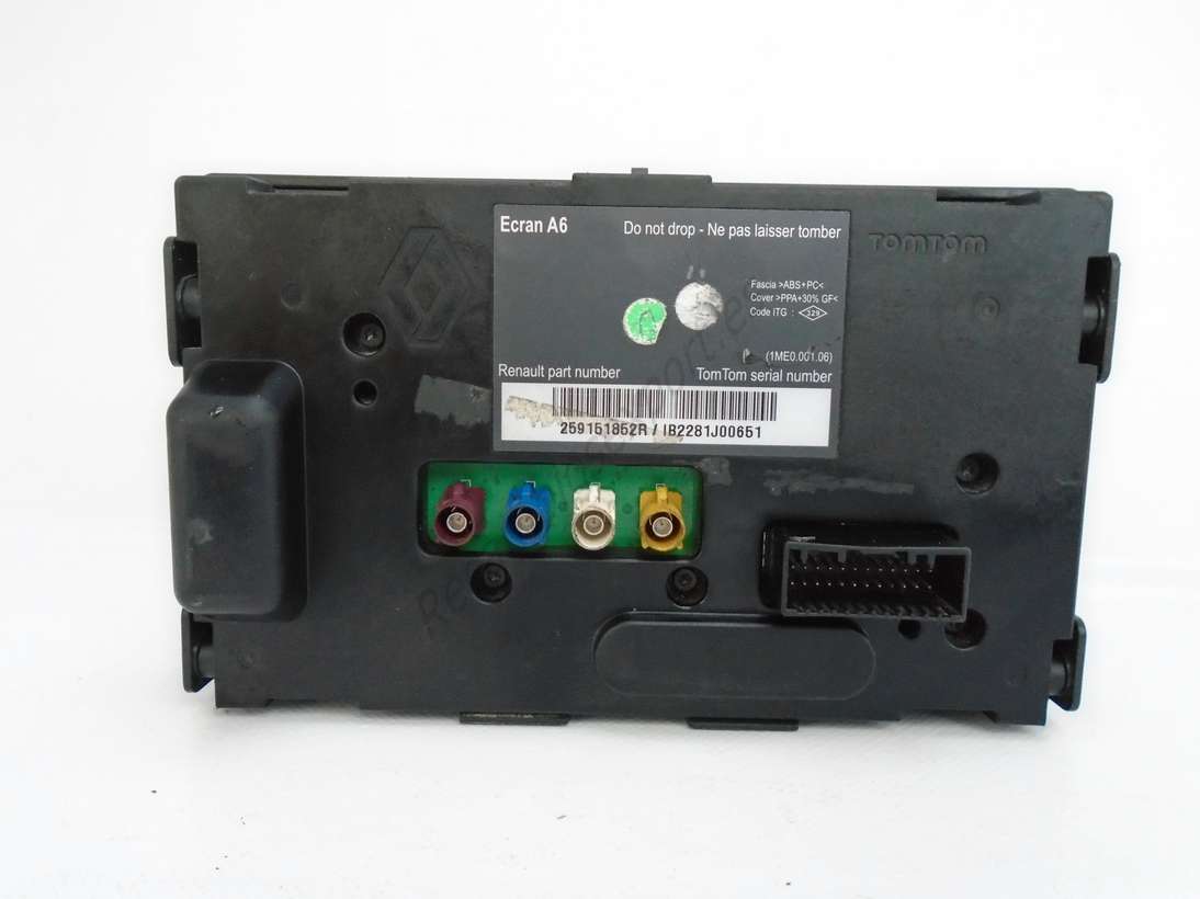 Renault Clio Display Navi Navigation Tom Tom SD 259151852R IB2281J00651 - foto 3