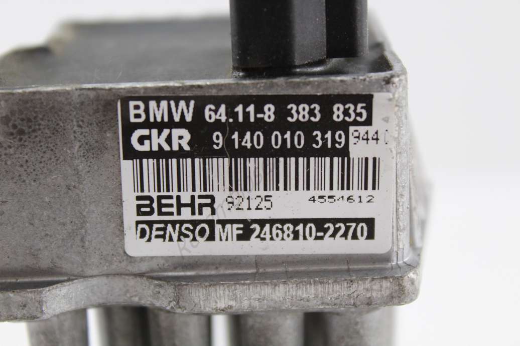 Resistencia de calentamiento BMW E46 64118383835 64. 11-8 383 835 GKR 9140010319944 9 140 010 319 944 BEHR 30405 VALEO 0768024912 03 DENSO MF 2468102270 - foto 2