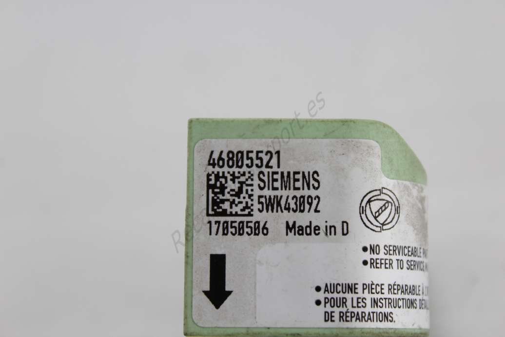 Sensor de airbag Fiat Stilo 46805521 Siemens 5WK43092 - foto 2