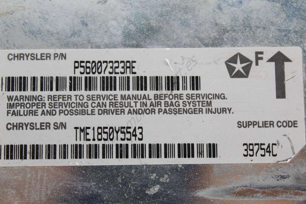 Sensor de airbag Jeep Cherokee P56007323AE 56007323AE TME1850Y5543 3975C - foto 2