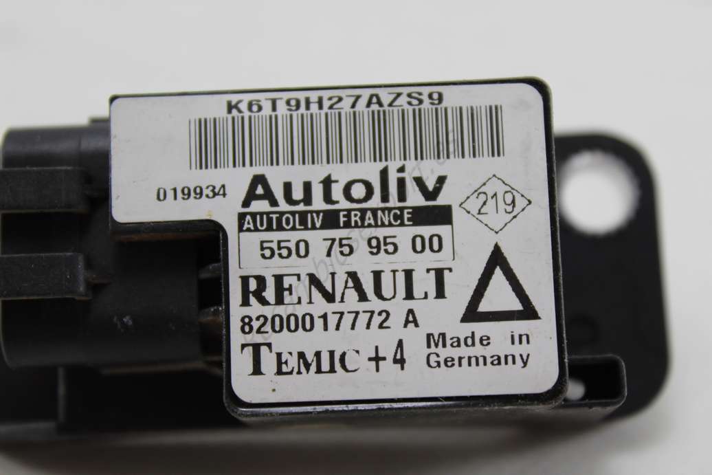 Sensor de airbag Renault Laguna 8200017772A 8200017772 A Autoliv 550759500 550 75 95 00 Temic - foto 2