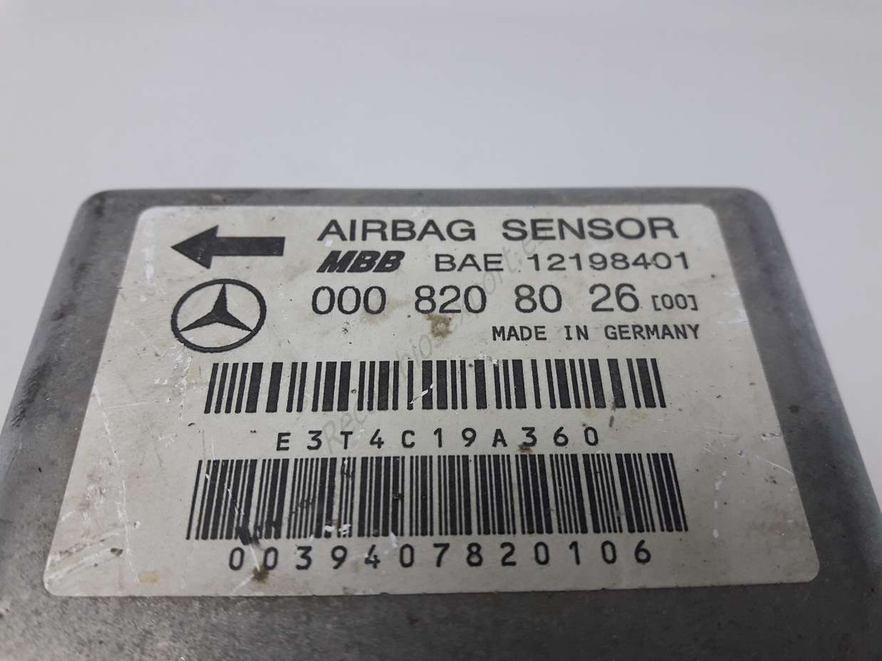 Sensor de impacto de airbag Mercedes 0008208026 000 82080 26 (00) MBB BAE 12198401 - foto 2