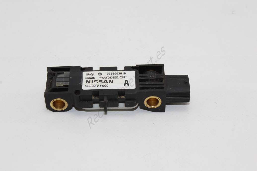 Sensor de impacto de airbag Nissan Primera Almera Micra 98830AY000 98830 AY000 A BOSCH 0285003019 - foto 1