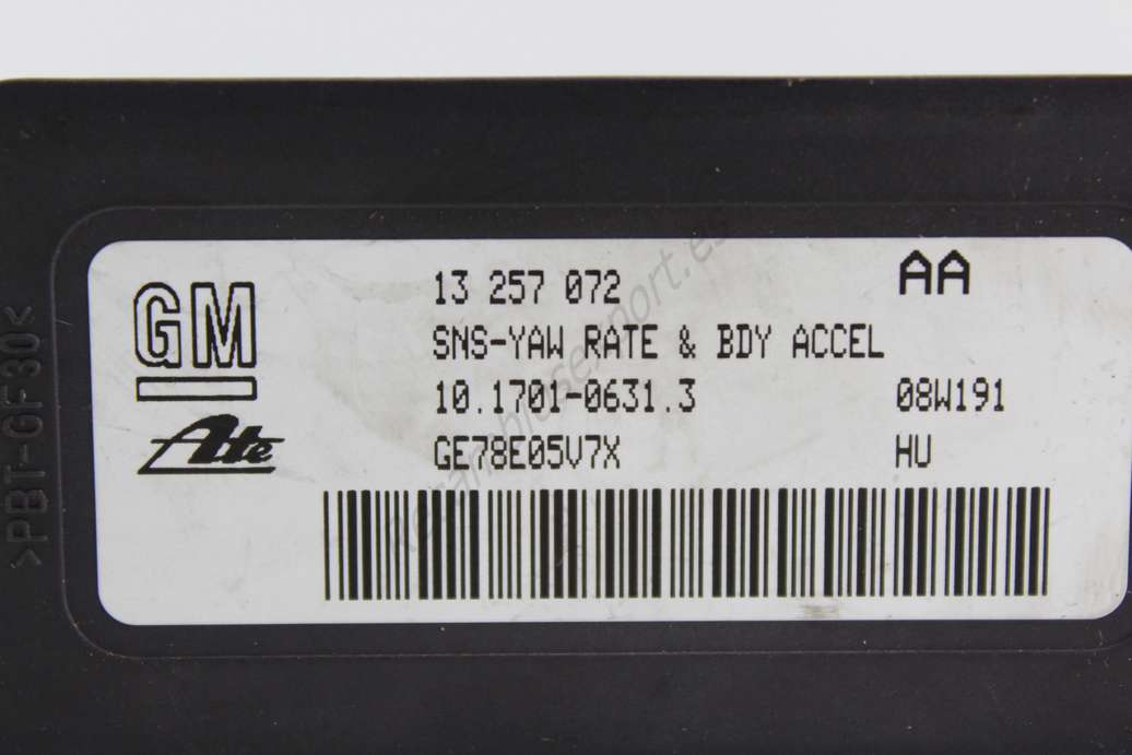 Sensor del aceleración lateral velocidad Opel Zafira Astra 13257072 13 257 072 GM 10170106313 10. 1701-0631. 3 - foto 2