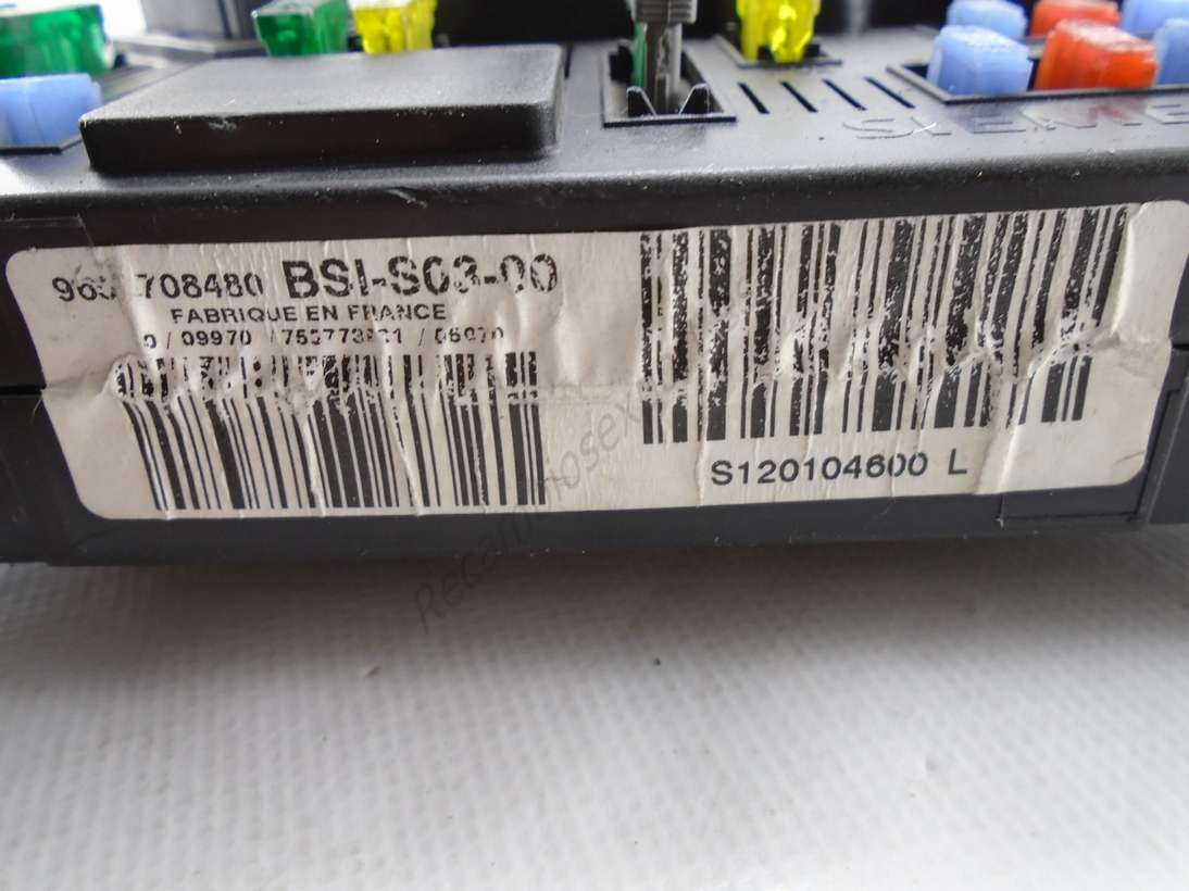 Sicherungskasten BSI-S03-00 Peugeot Citroen 9655708480 S120104600L S120104600 L - foto 2