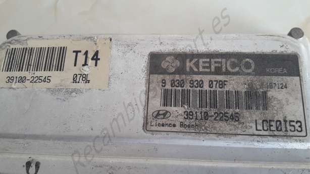 Steuergerät Hyundai Accent 3911022545 9030930078F 9544025050 - foto 3
