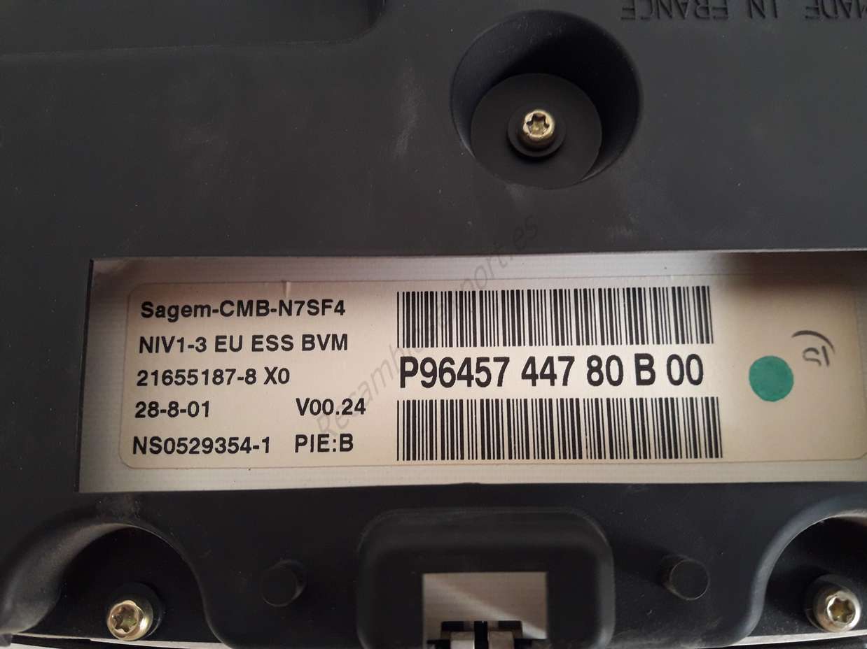 Tacho Citroen Xsara P9645744780 P9645744780B P96457 447 80 B 00 P9645744780B00 - foto 2