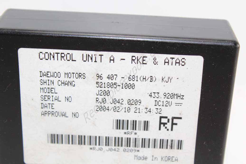 Modulo de carroceria Chevrolet Lacetti Nubira 96407681 (H/B) 5218051000 521805-1000 - foto 2