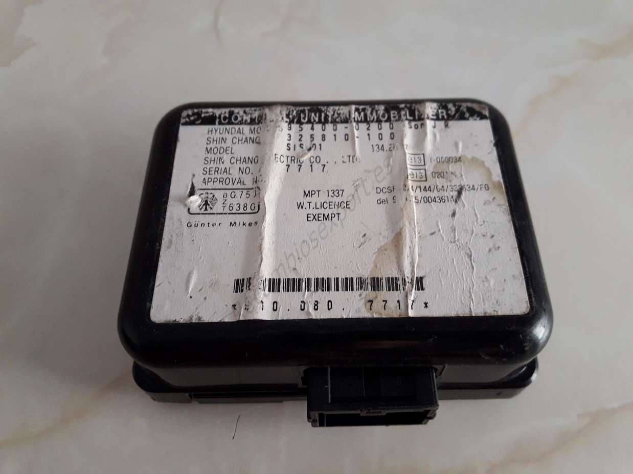 Unidad de control del inmovilizador Hyundai Atos 954000200 95400-0200 325810100 325810-100 - foto 1