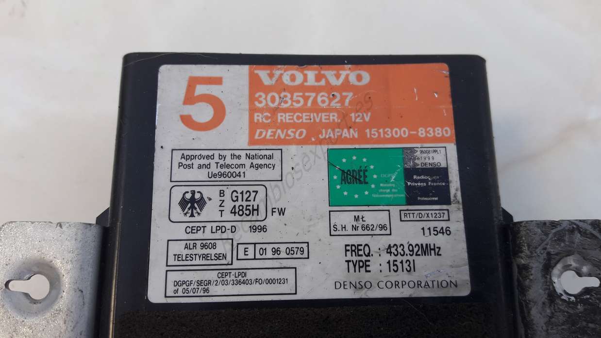 Unidad de control del inmovilizador Volvo S40 30857627 1513008380 151300-8380 - foto 2