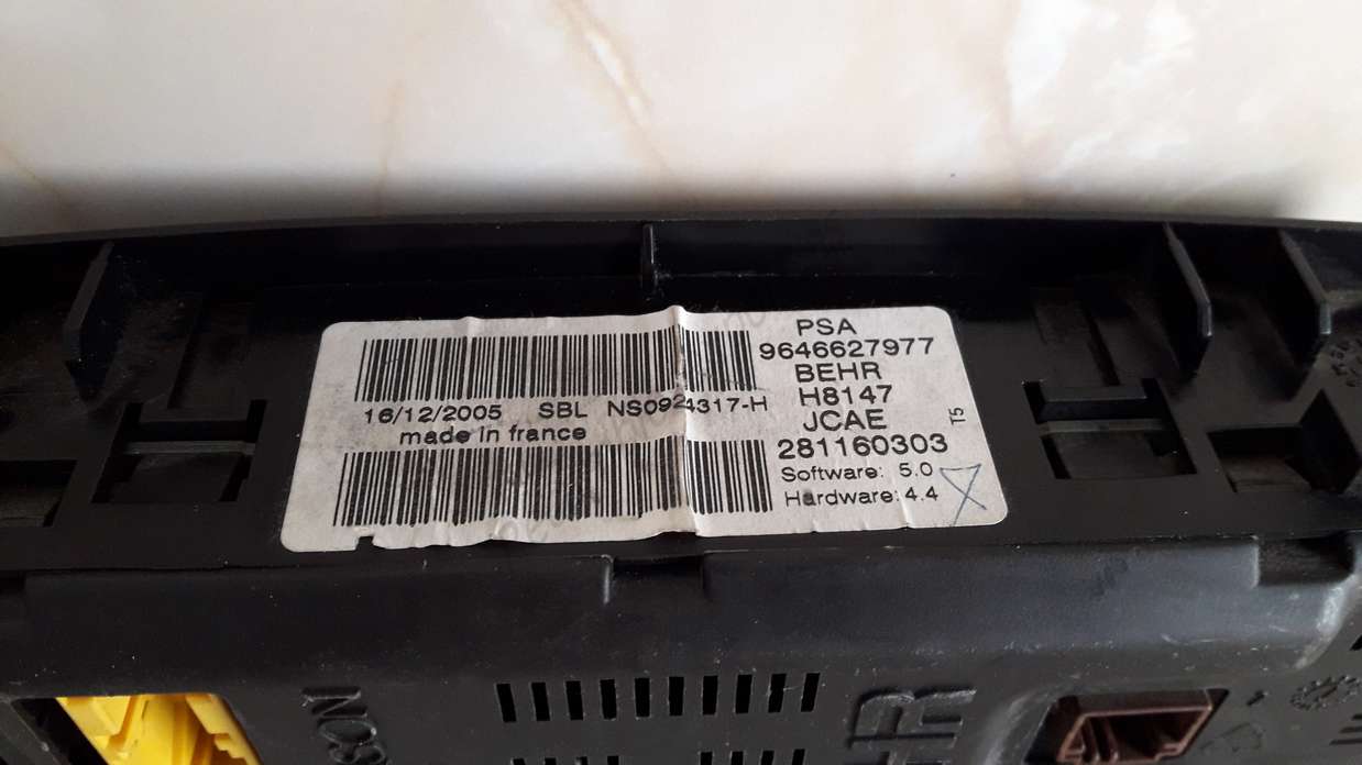 A/C System Peugeot 307 SW Break 9646627977 281160303 H8147 NS1618309 R - foto 2