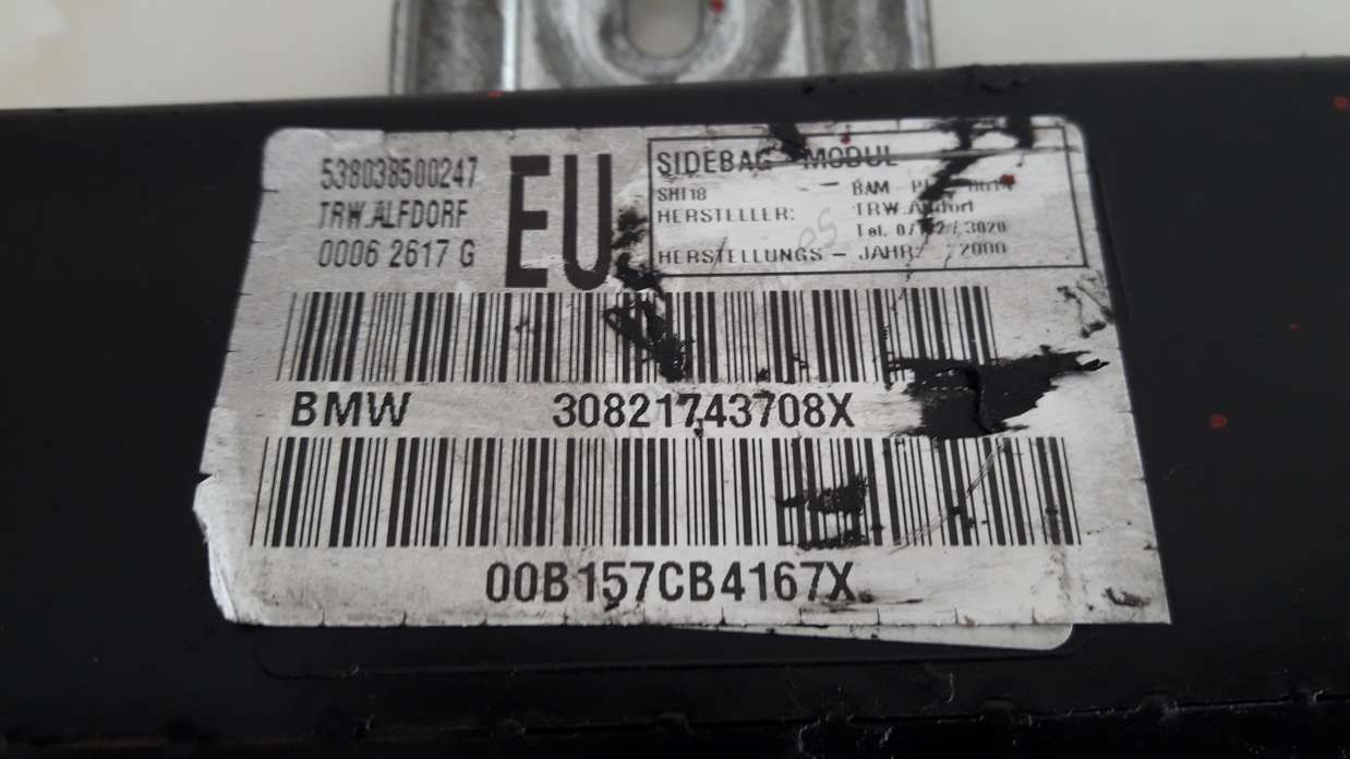 Airbag lateral delantero izquierdo BMW E46  30821743708X - foto 2